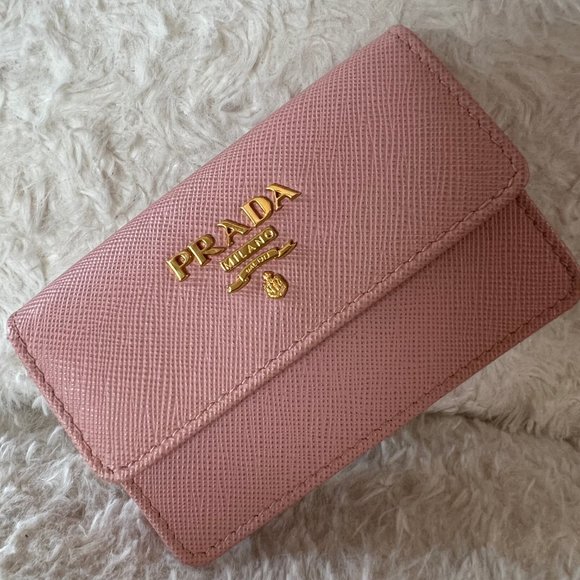 PRADA Saffiano Leather Card Case Wallet - Picture 2 of 10